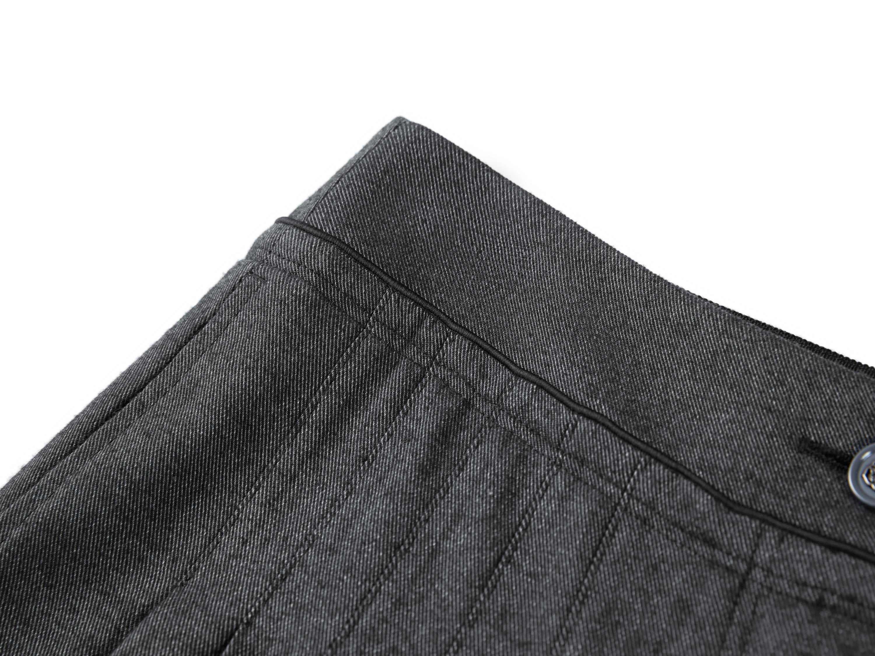 YAYING Twill Wool Straight-Leg Pants
