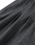 YAYING Twill Wool Straight-Leg Pants