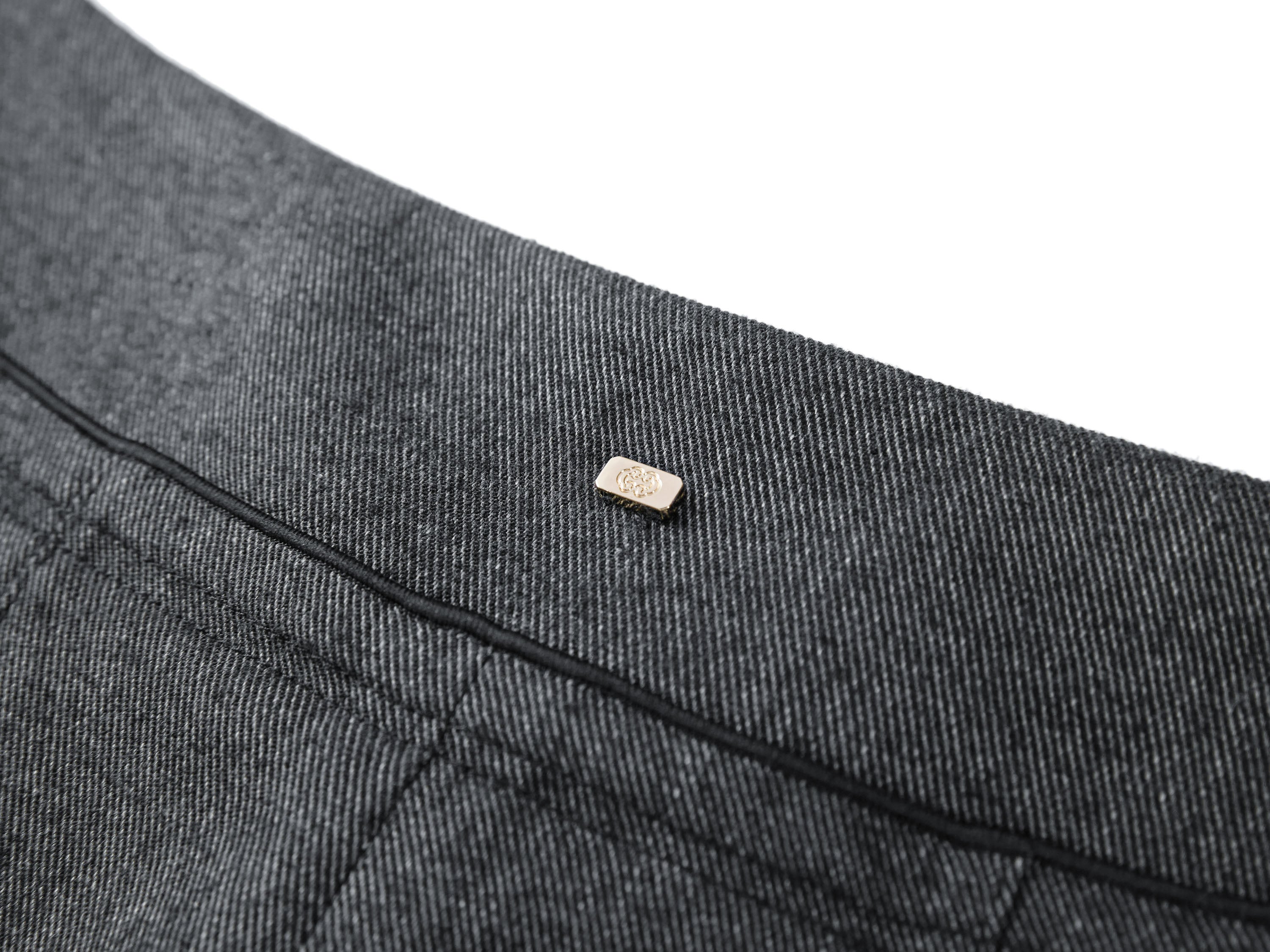 YAYING Twill Wool Straight-Leg Pants