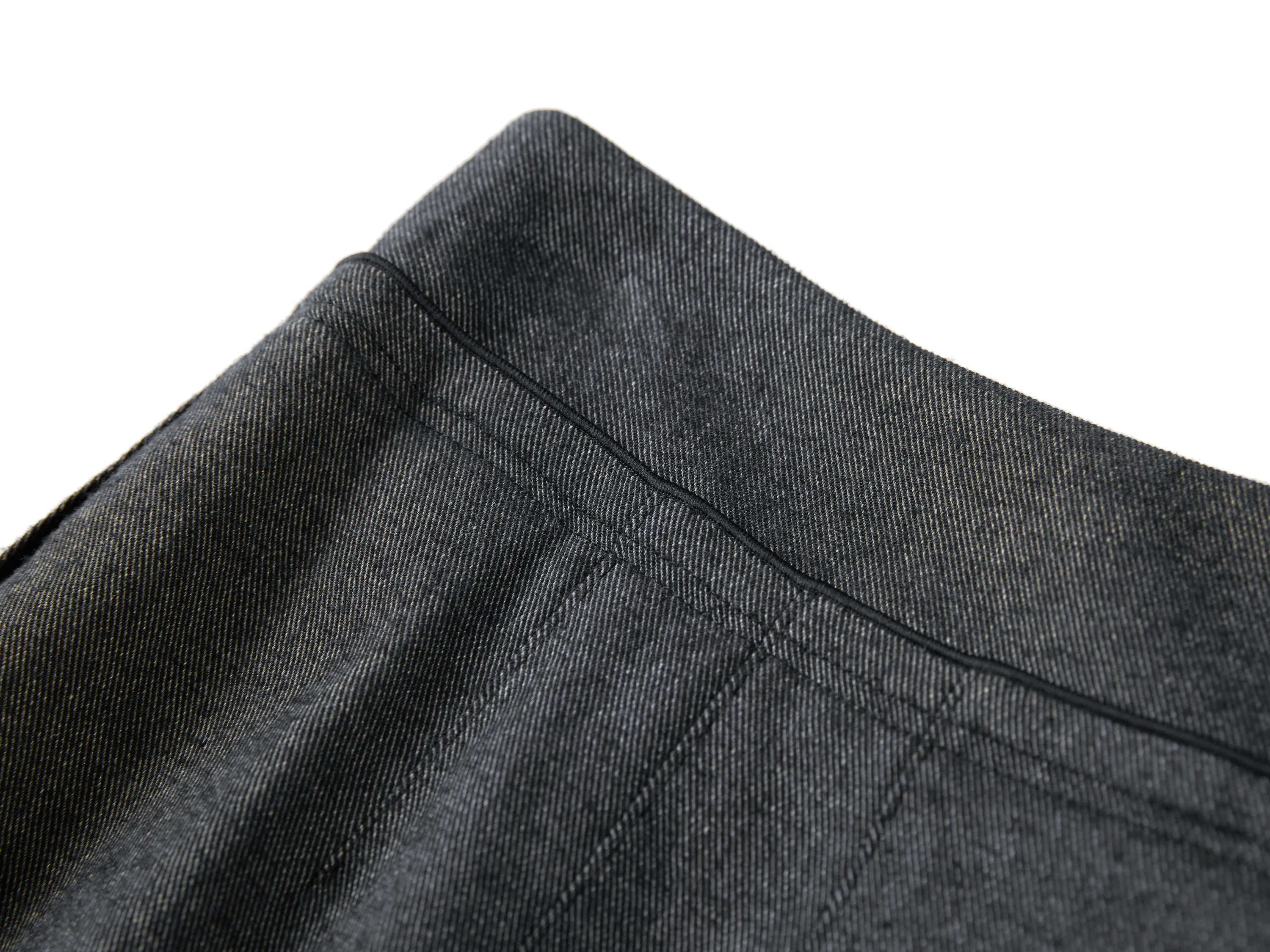 YAYING Twill Wool Straight-Leg Pants