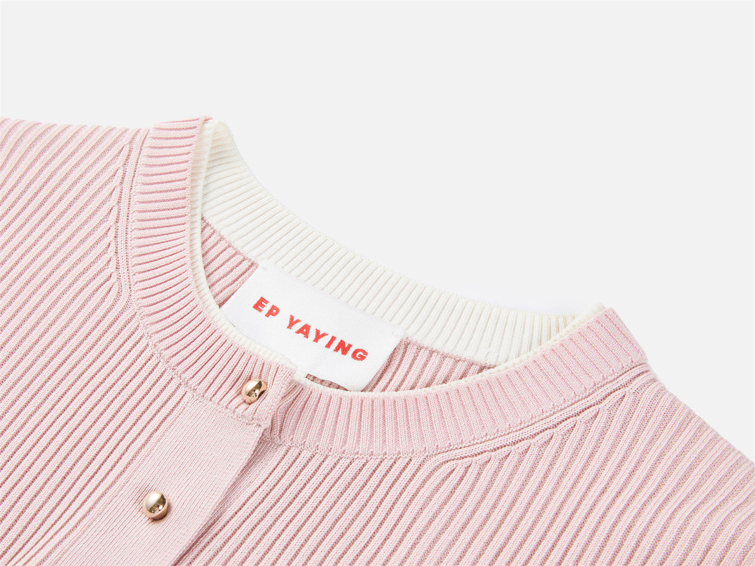 EP YAYING Textured Half-Sleeve Knit Sweater EGKAA9598AF