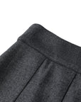 YAYING Wool Pleated Midi Skirt