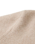 YAYING Oatmeal Embroidered Wool Cashmere Cardigan