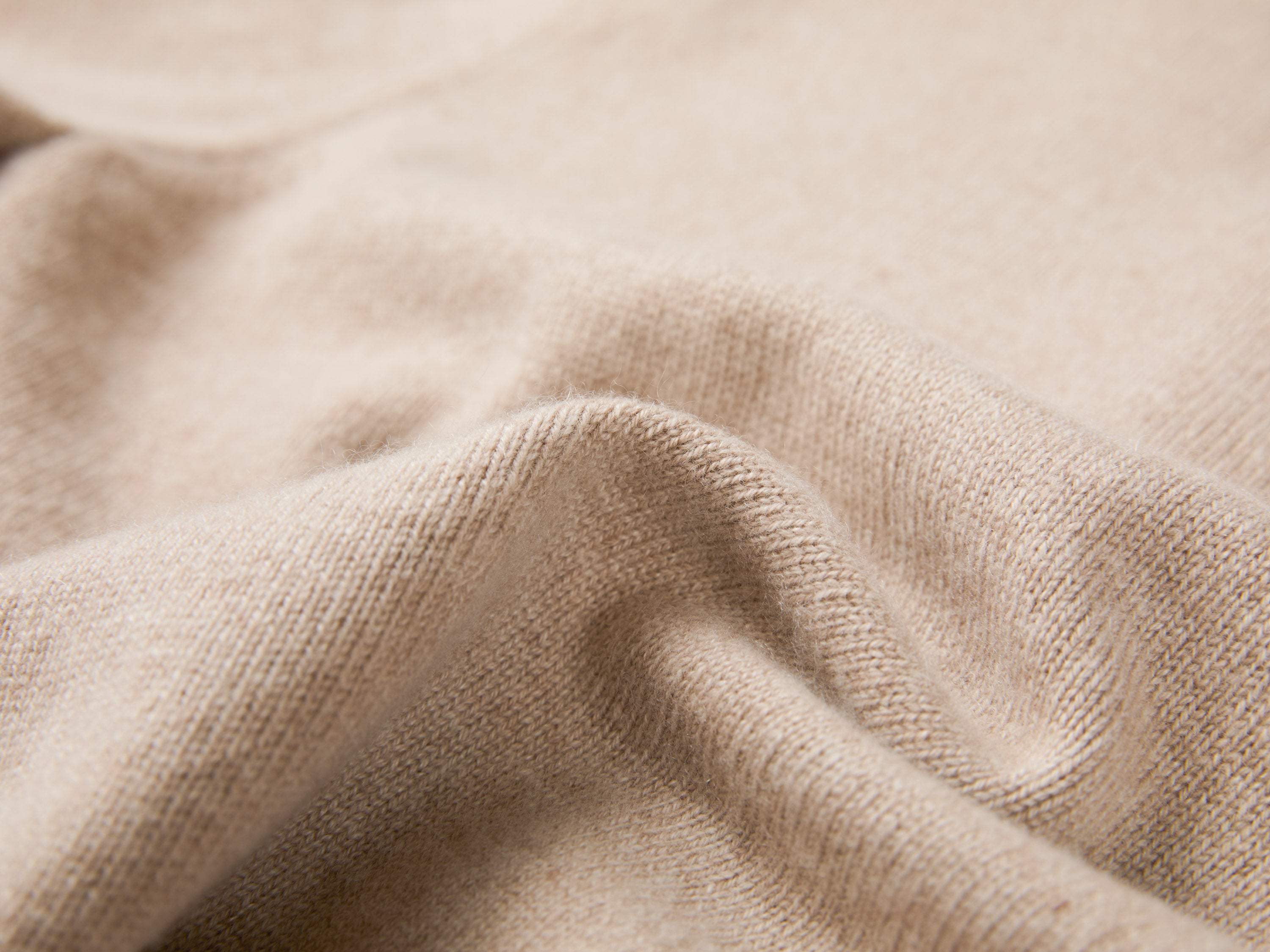 YAYING Oatmeal Embroidered Wool Cashmere Cardigan