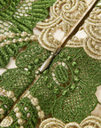YAYING Green Floral Lace Skirt