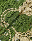 YAYING Green Floral Lace Skirt