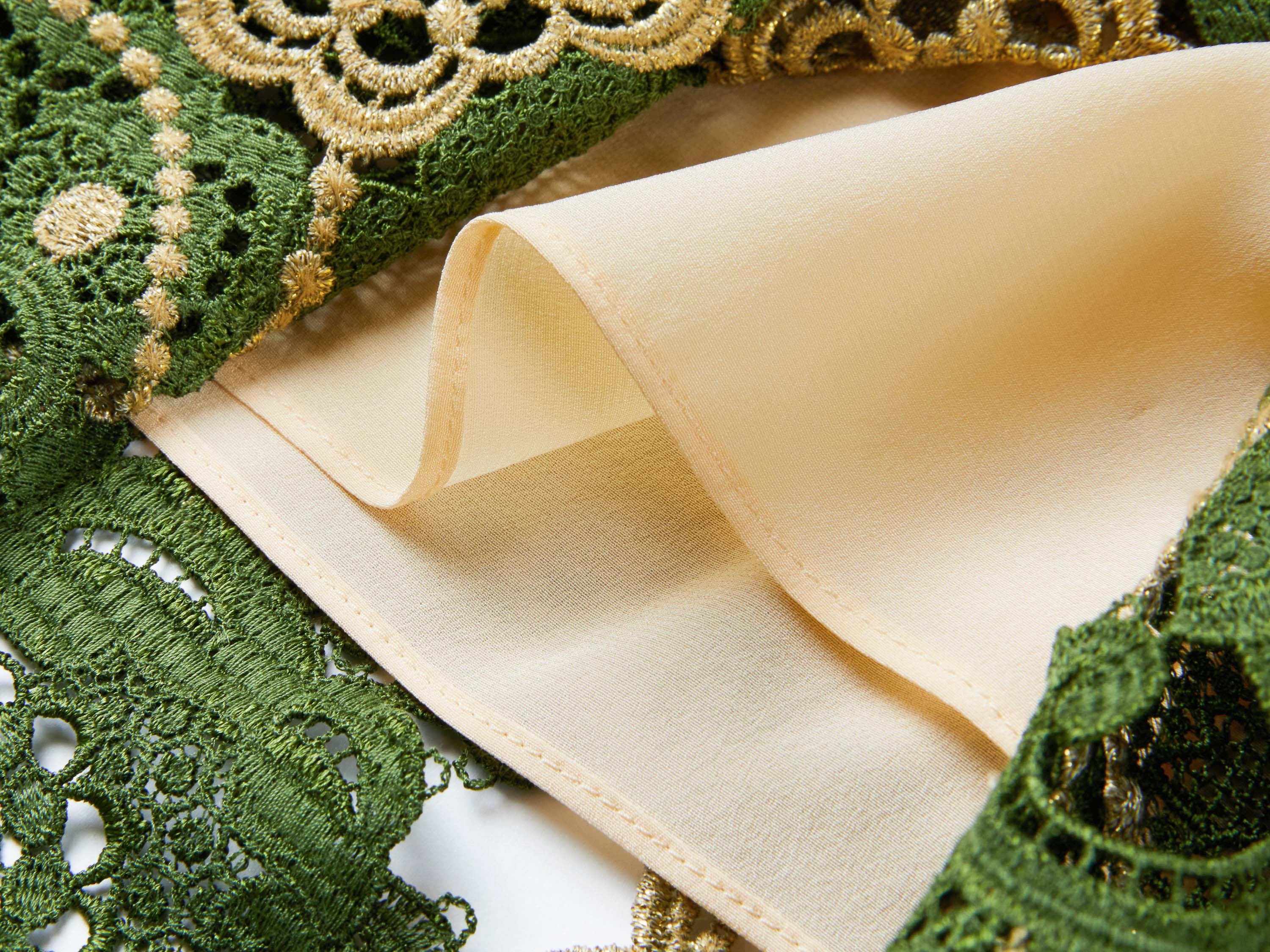 YAYING Green Floral Lace Skirt