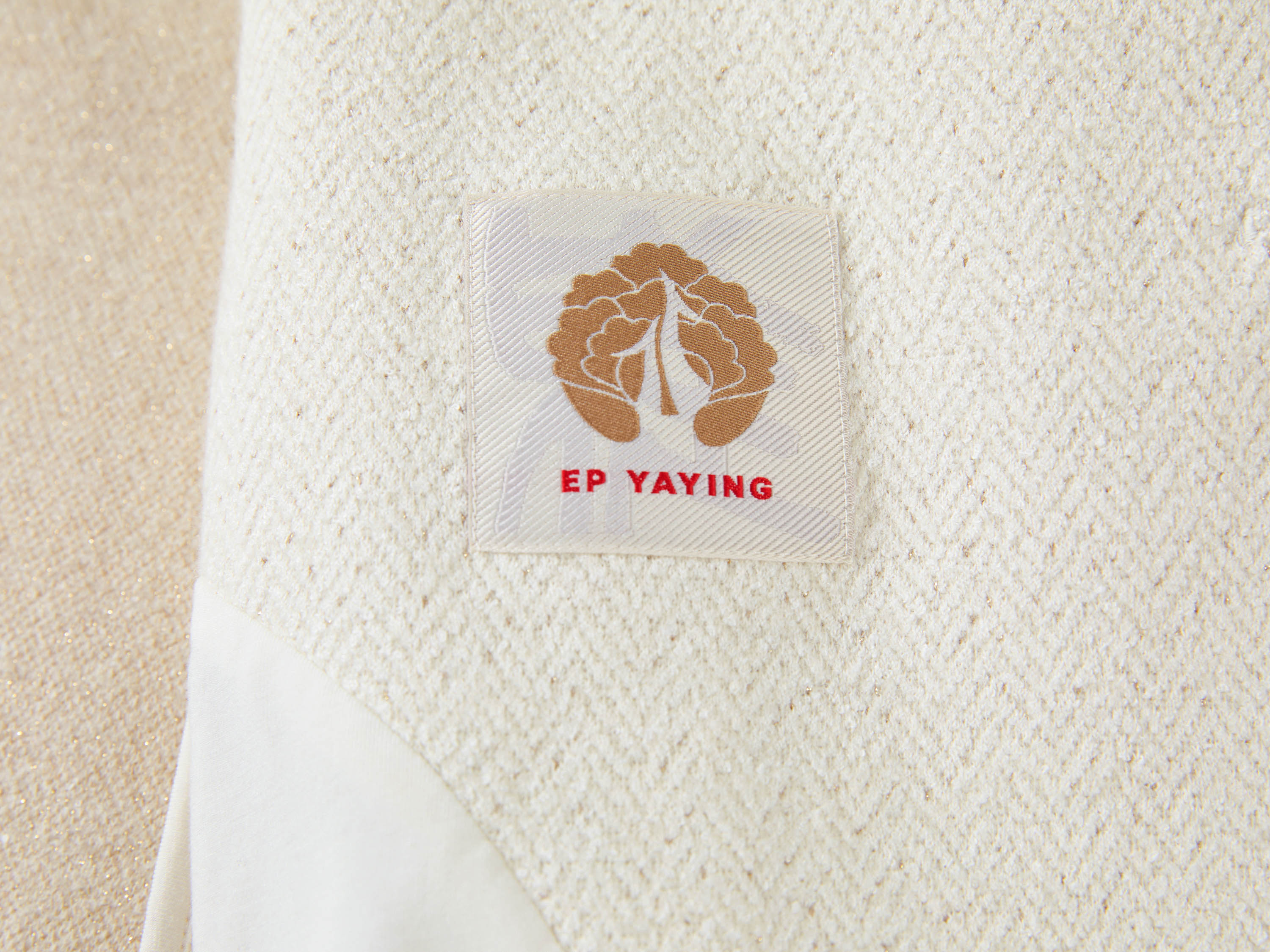 EP YAYING Chinese-Style Stand-Collar Wool Fitted Blazer