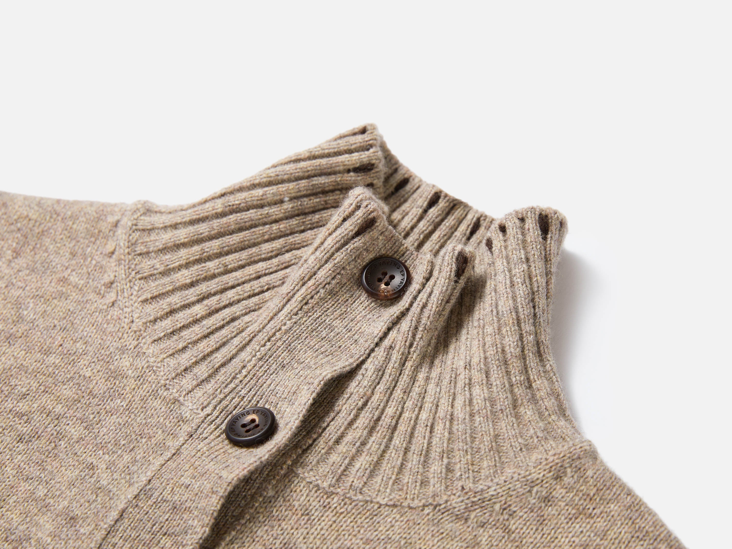 EP YAYING Relaxed-Fit Geometric Jacquard Yak Wool Vest