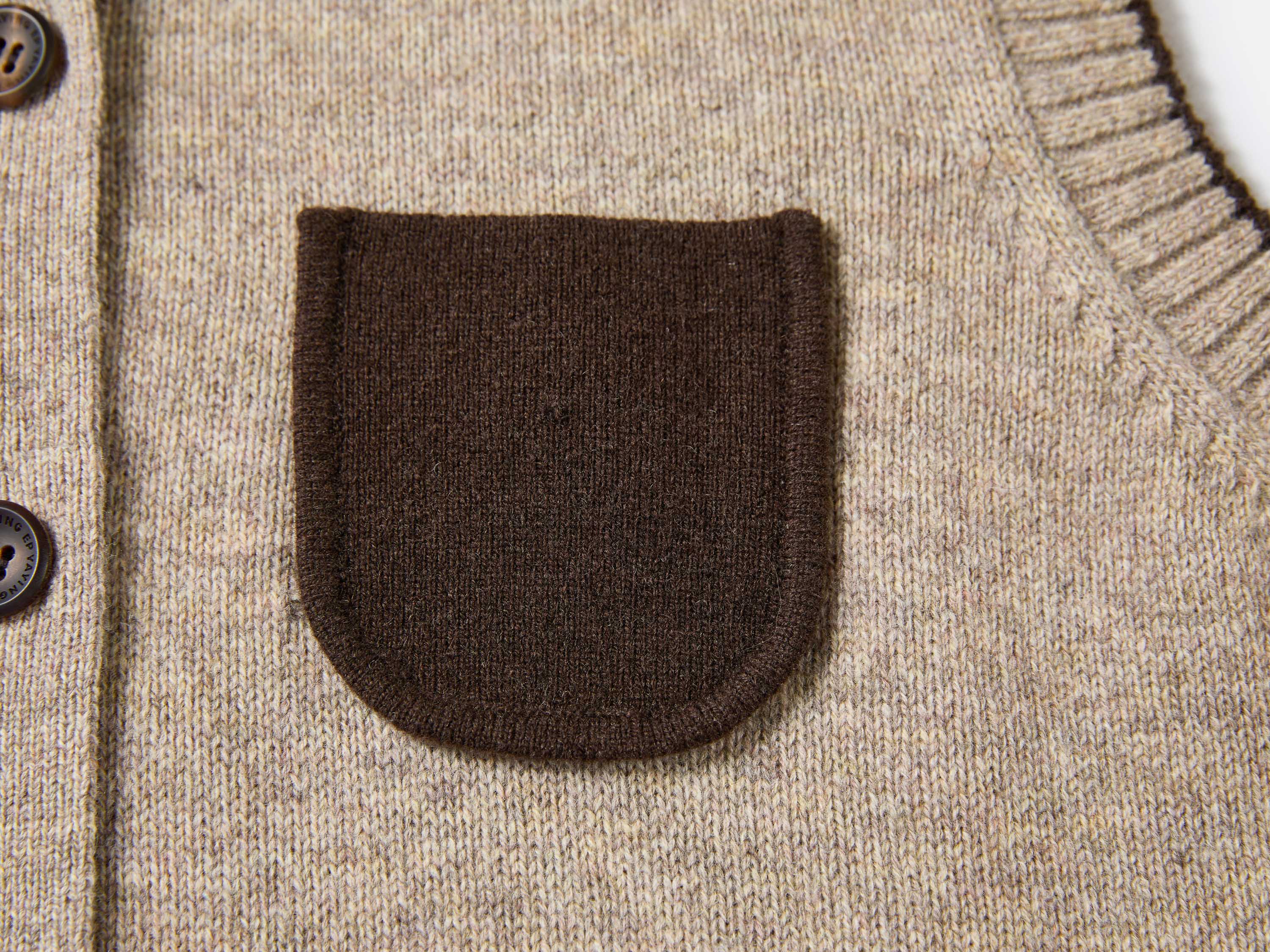 EP YAYING Relaxed-Fit Geometric Jacquard Yak Wool Vest