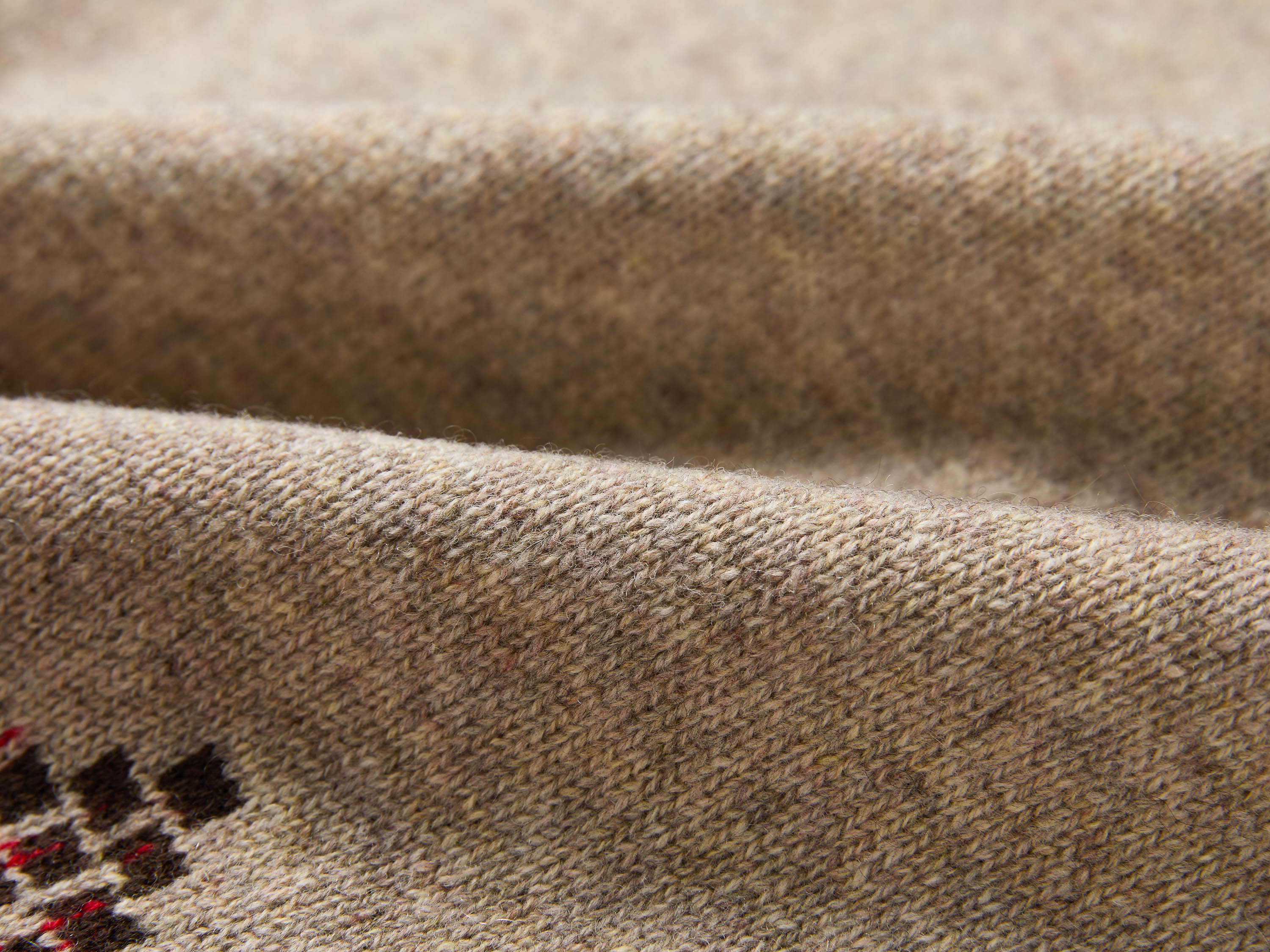 EP YAYING Relaxed-Fit Geometric Jacquard Yak Wool Vest