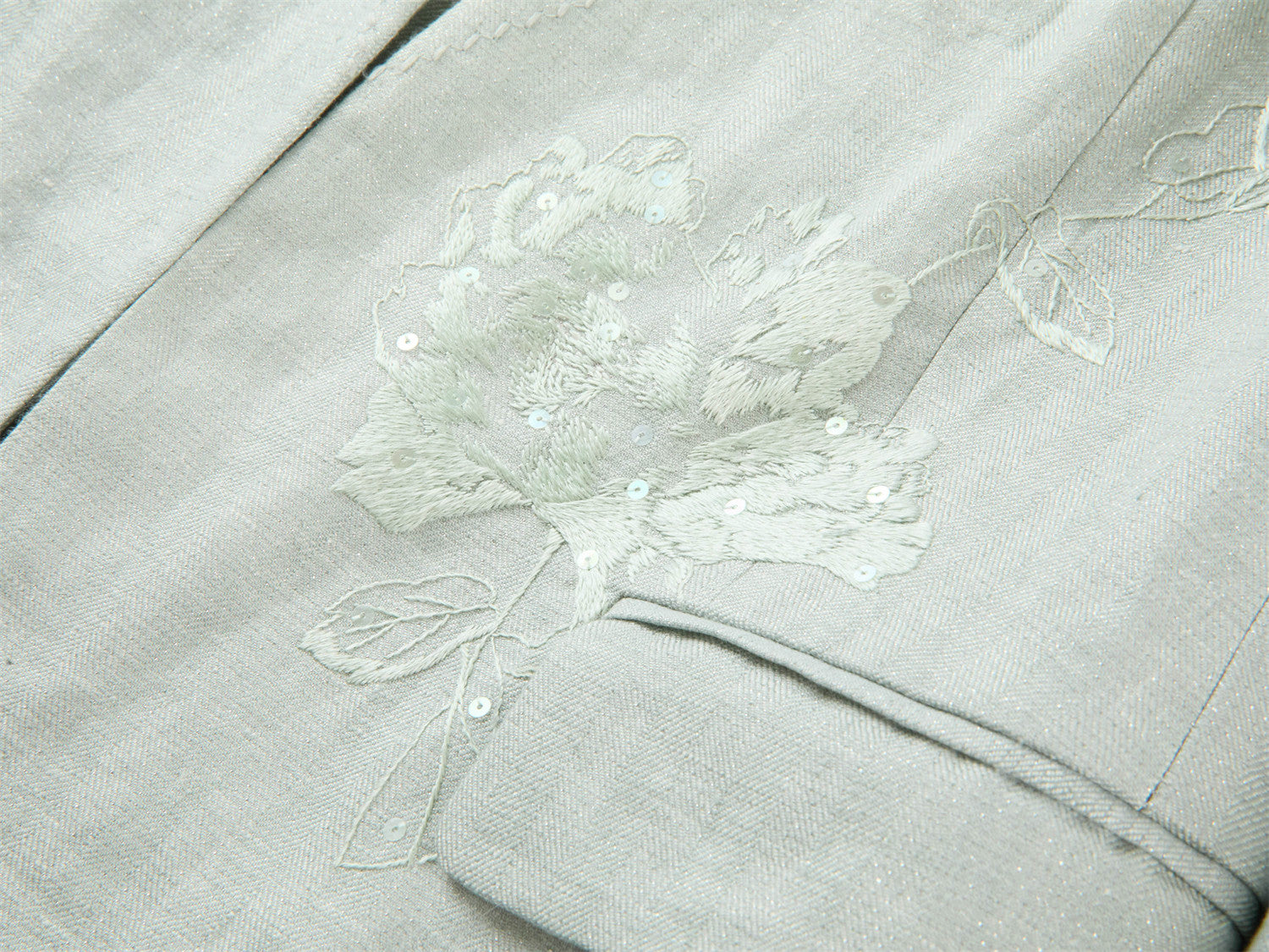 EP YAYING Collarless Linen Blazer EGKEH1111AG