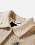 EP YAYING Blue Label Wool Tweed Long Coat