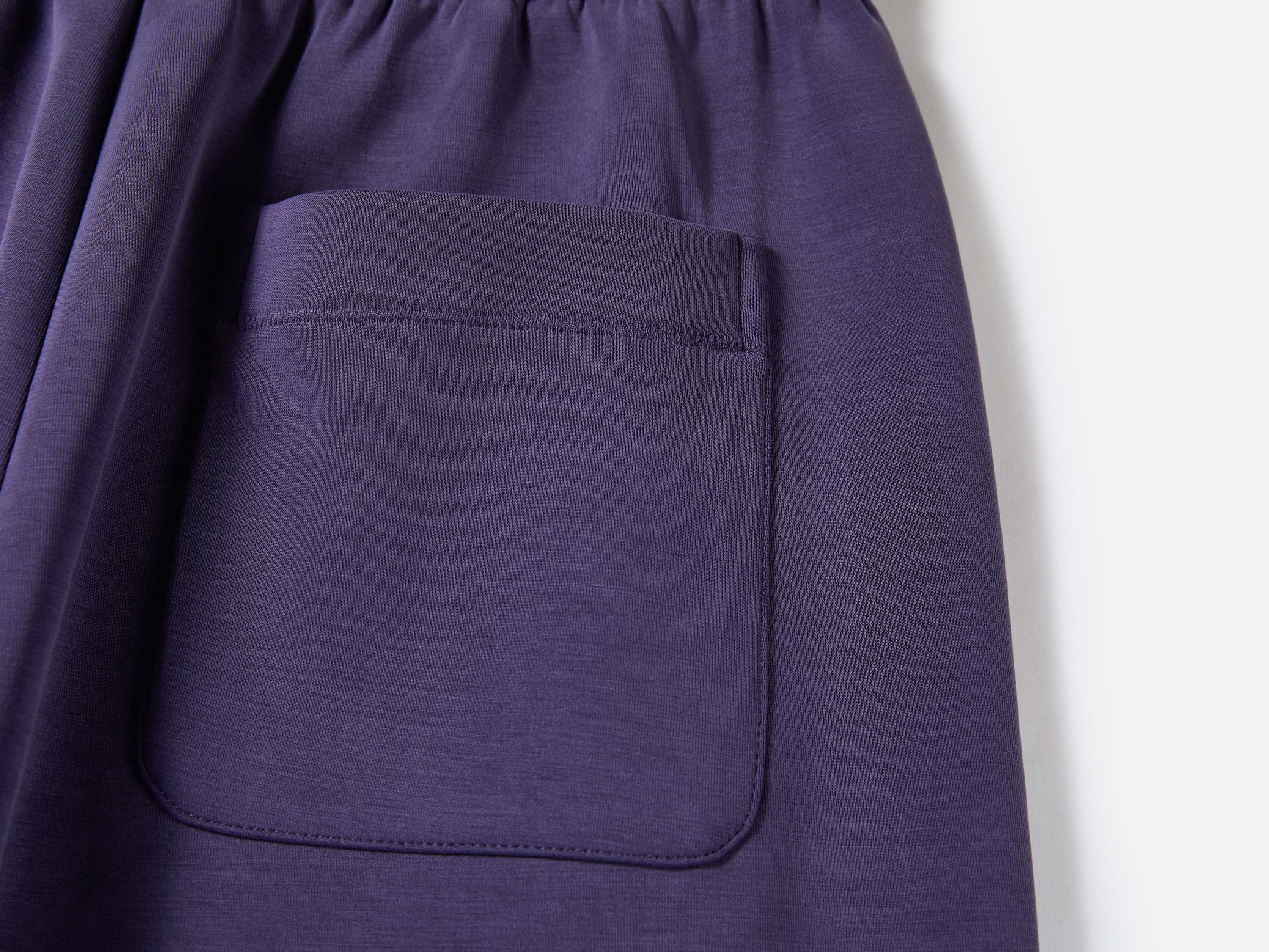 EP YAYING Curved Leg Wide Trousers