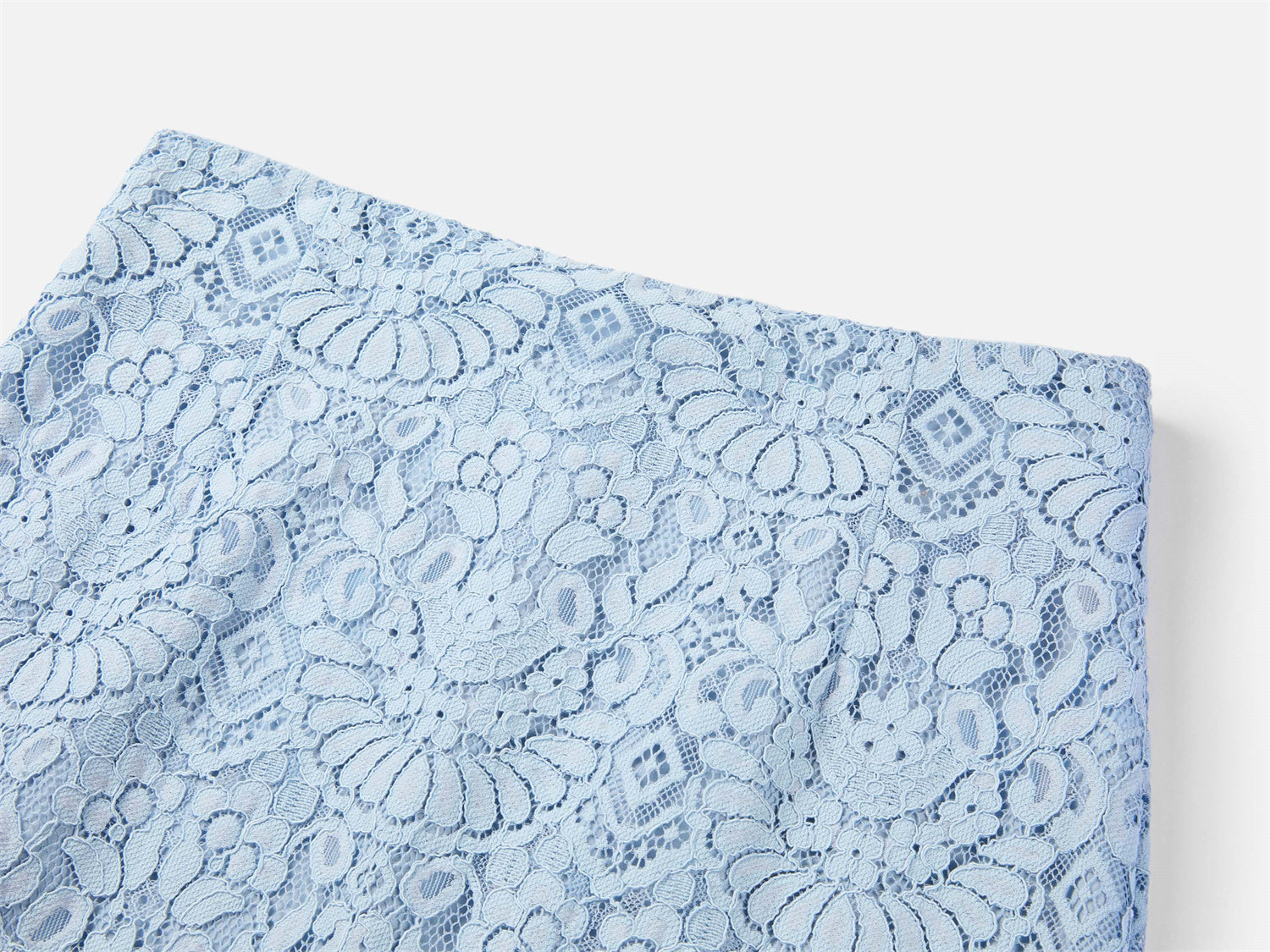 EP YAYING Blue Textured Skirt