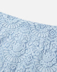 EP YAYING Blue Textured Skirt