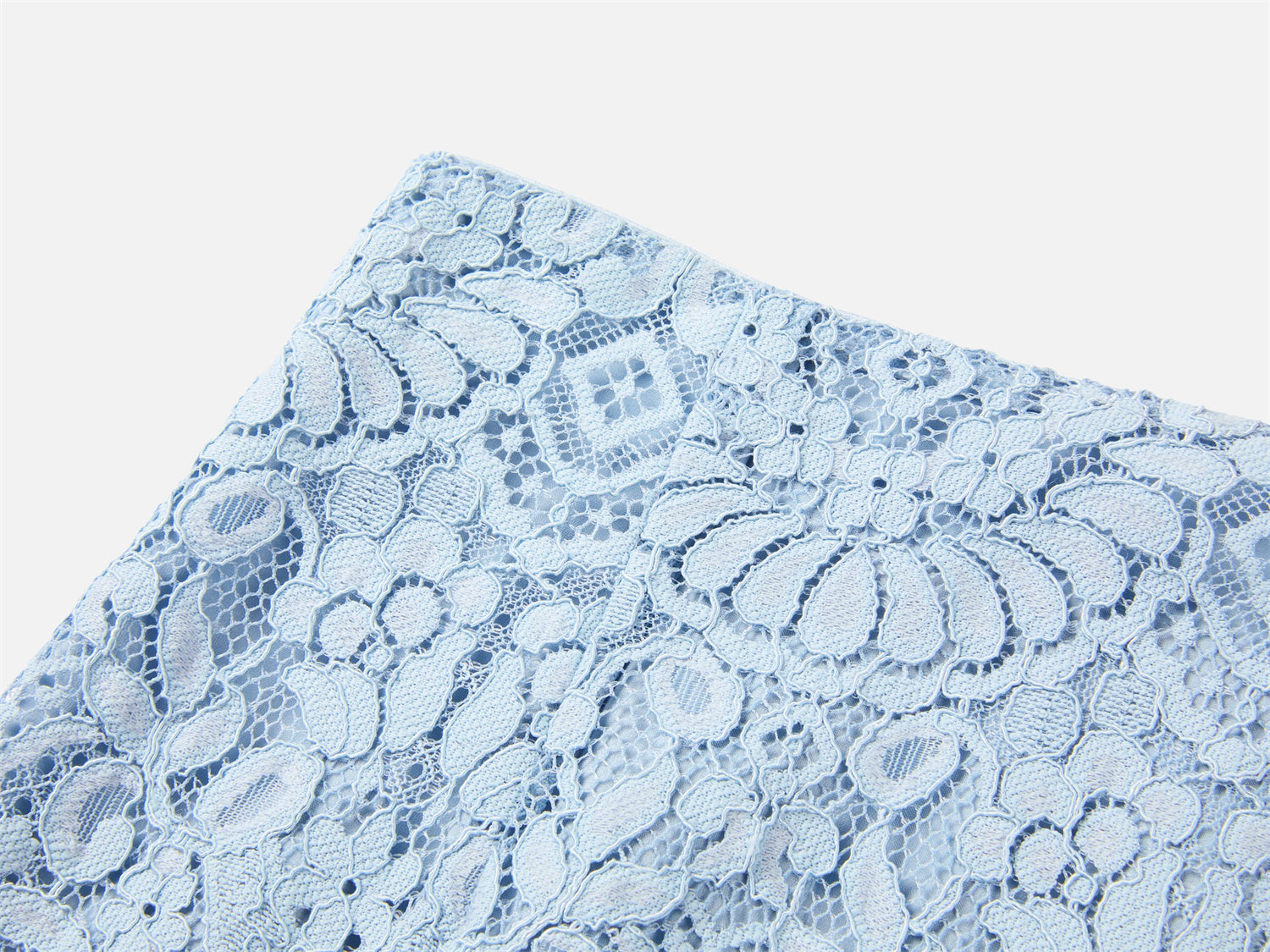 EP YAYING Blue Textured Skirt