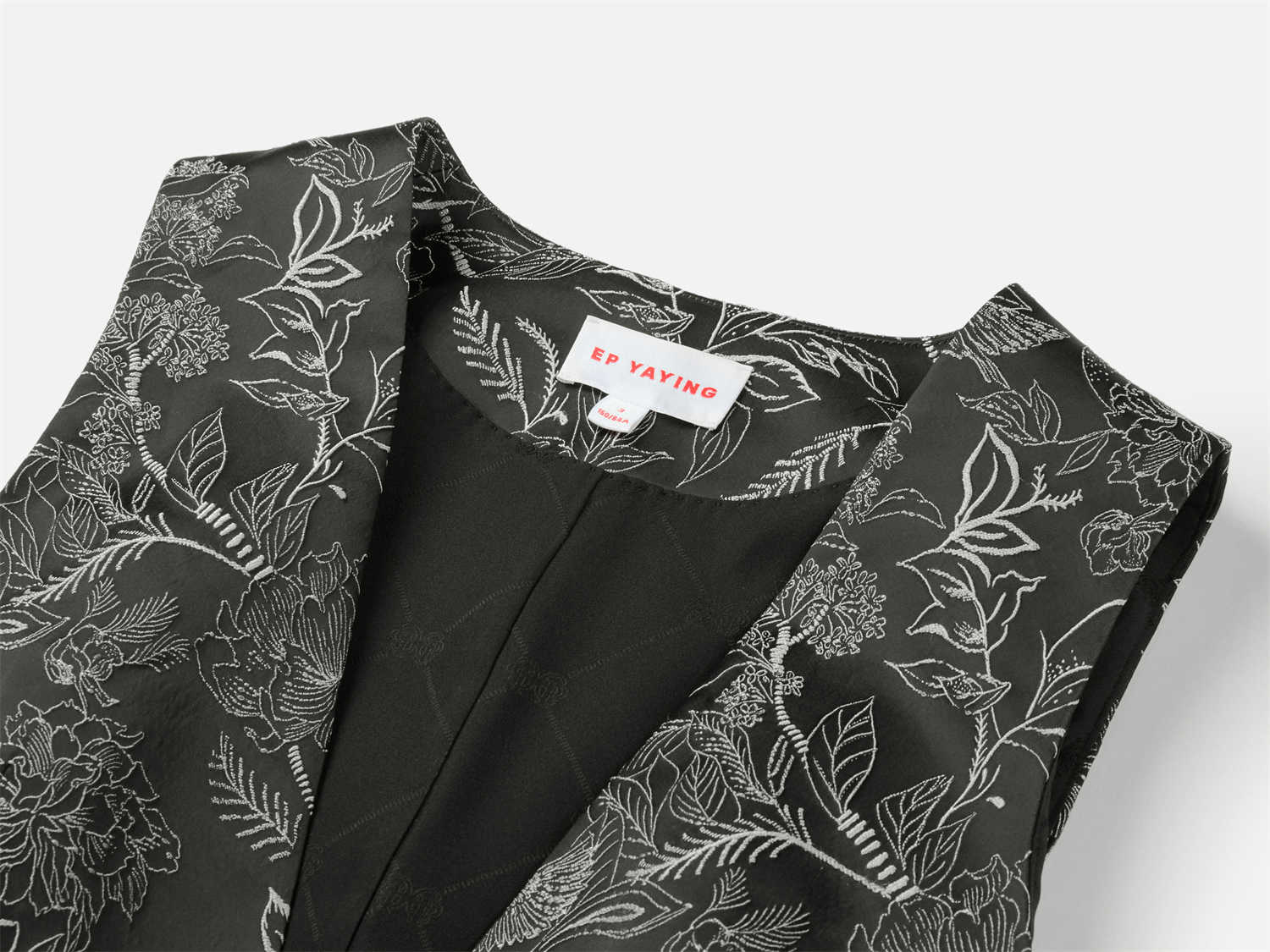 EP YAYING Chinese-Style Embroidered Short Vest