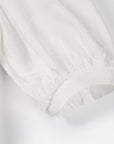 EP YAYING Bubble Sleeve Silk Cotton Dress