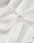 EP YAYING Bubble Sleeve Silk Cotton Dress