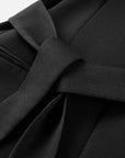EP YAYING Triacetate Collarless Waist-Defining Vest