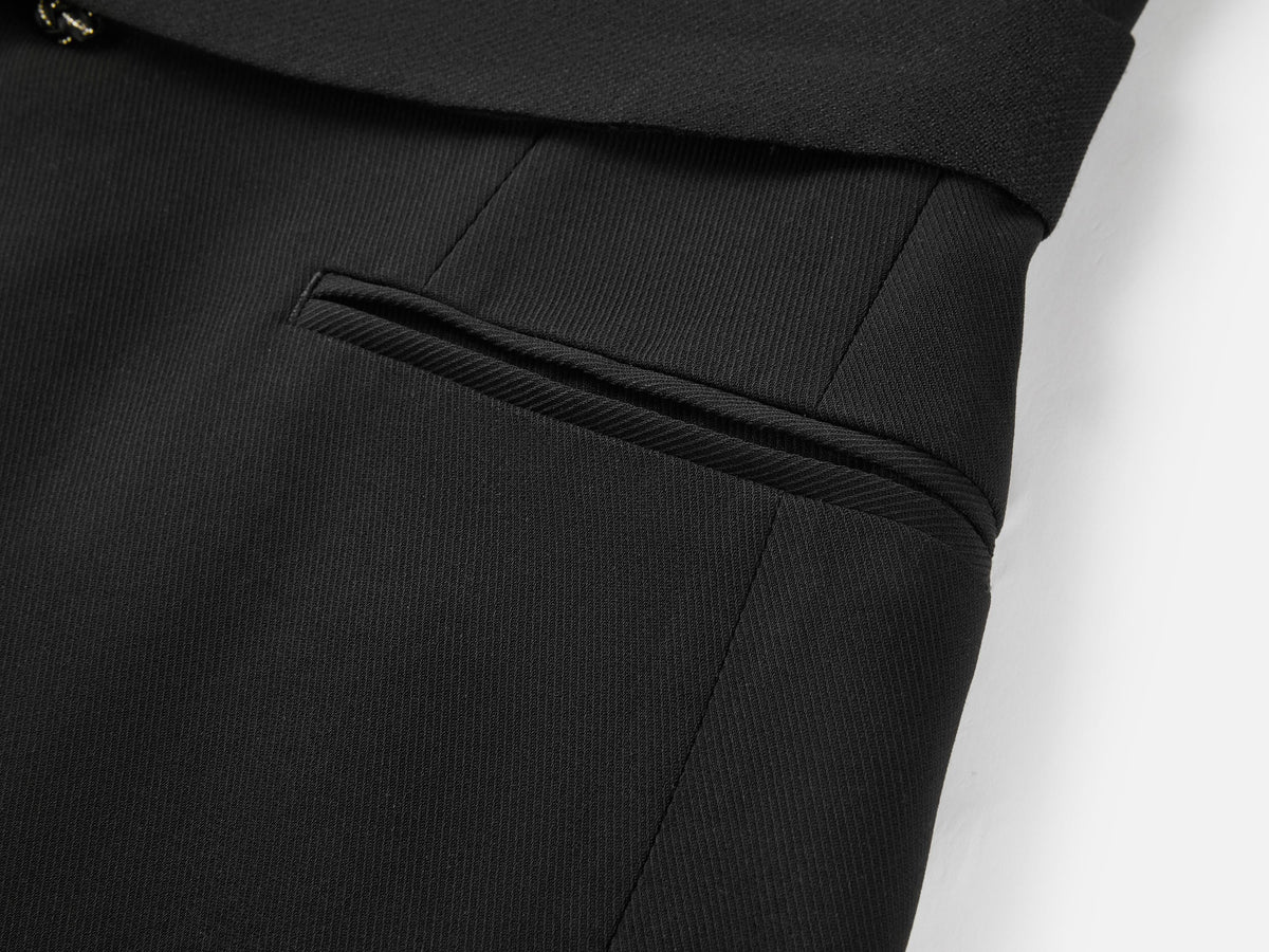 EP YAYING Triacetate Collarless Waist-Defining Vest