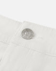 EP YAYING Peony Embroidered 4-Way Stretch Skirt-Front White Denim Skort