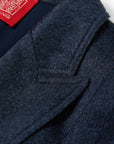YAYING Navy Peak-Lapel Cashmere Jacket