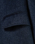 YAYING Navy Peak-Lapel Cashmere Jacket