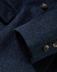 YAYING Navy Peak-Lapel Cashmere Jacket