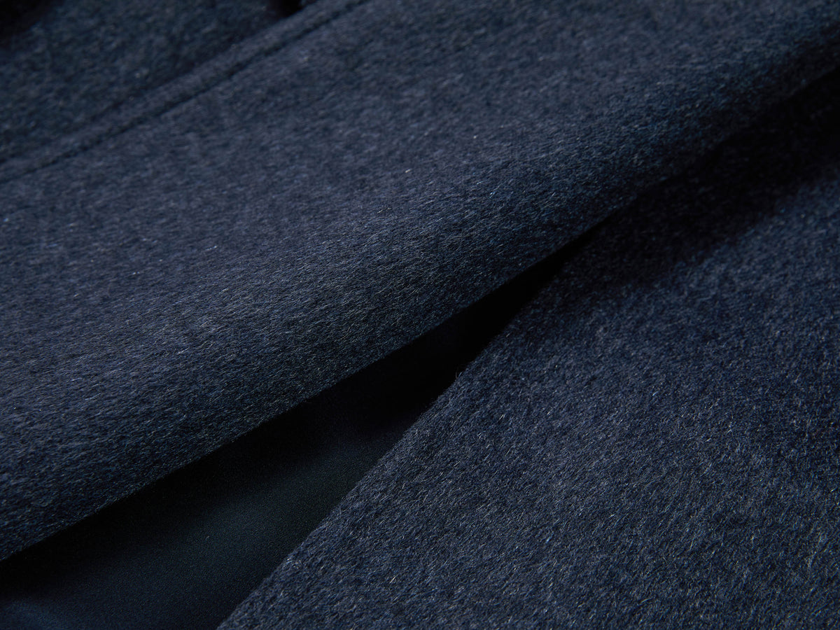 YAYING Navy Peak-Lapel Cashmere Jacket