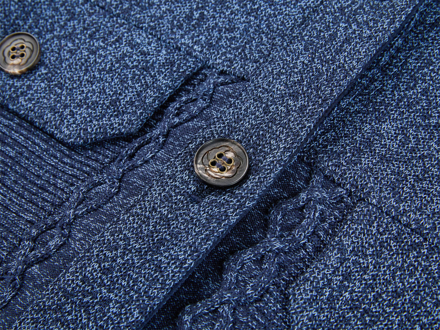 YAYING Knit Denim-Look Jacket EPKAA9103AZ