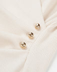 EP YAYING V-Neck Slim-Fit Slimming Top