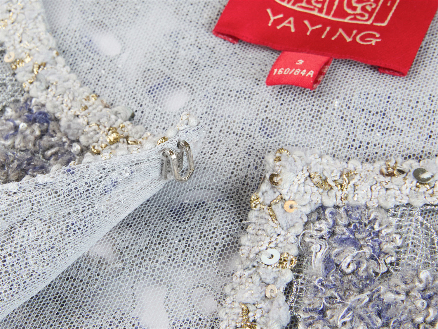 YAYING Tweed-Style Embroidered Jacket EPKAB1218AC