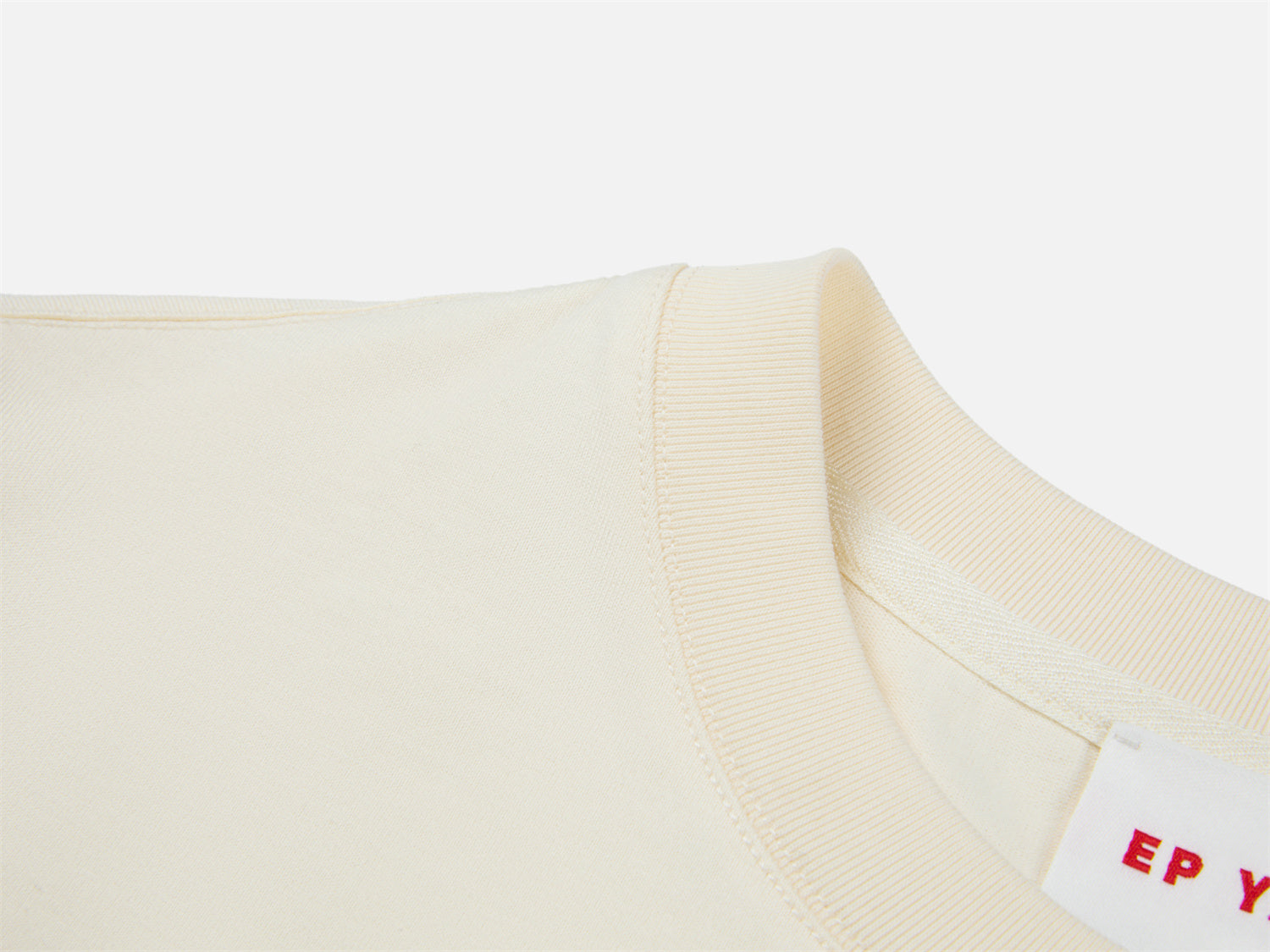 EP YAYING Beige Basic T-Shirt