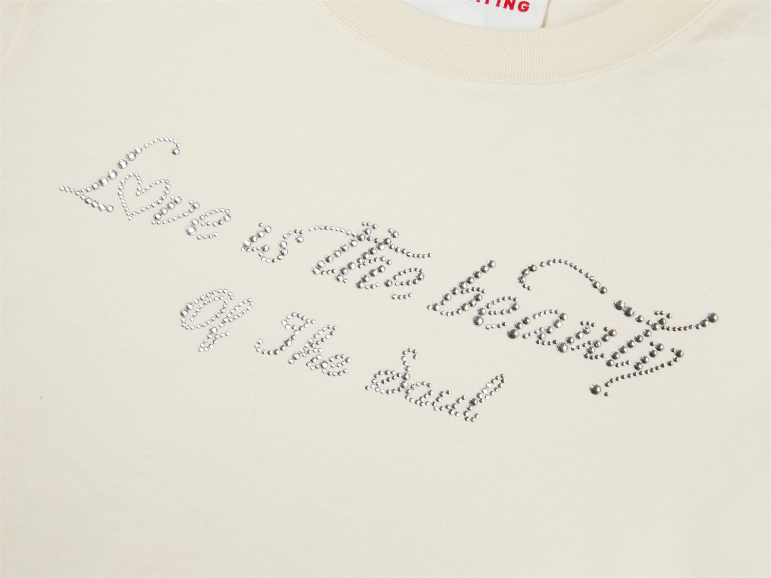 EP YAYING Beige Basic T-Shirt