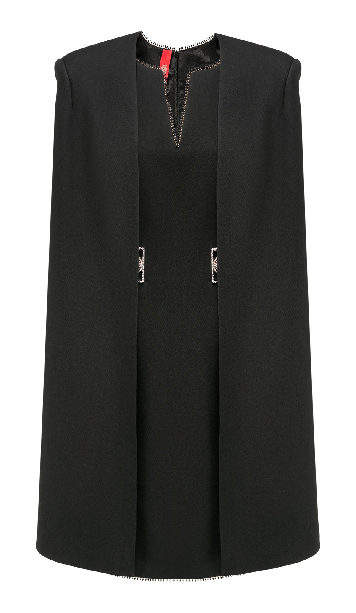 YAYING Embellished Sleeveless A-Line Dress