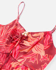 EP YAYING Printed Casual Red Camisole Dress