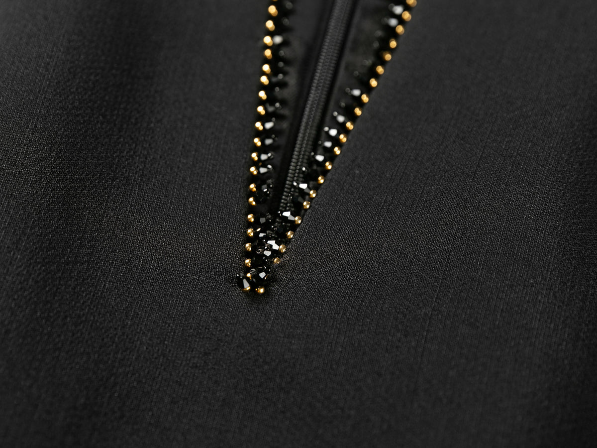YAYING Embellished Sleeveless A-Line Dress