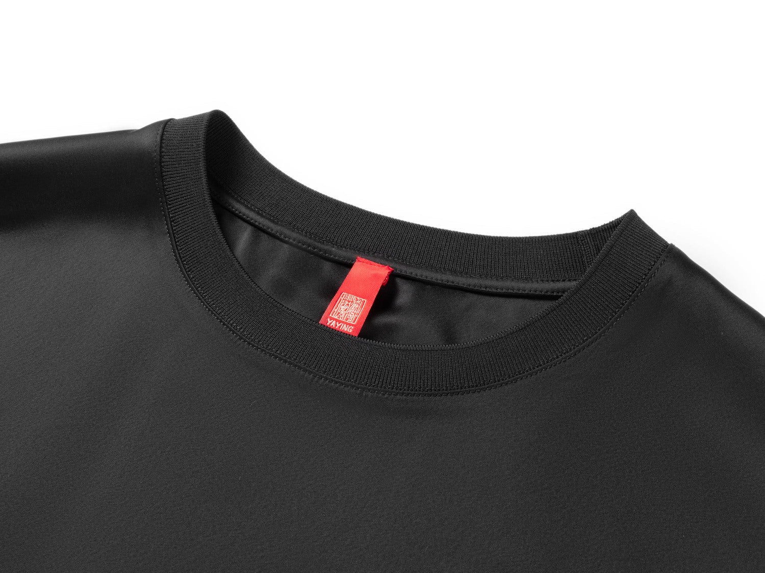 YAYING Acetic Acid Square Shoulder T-shirt