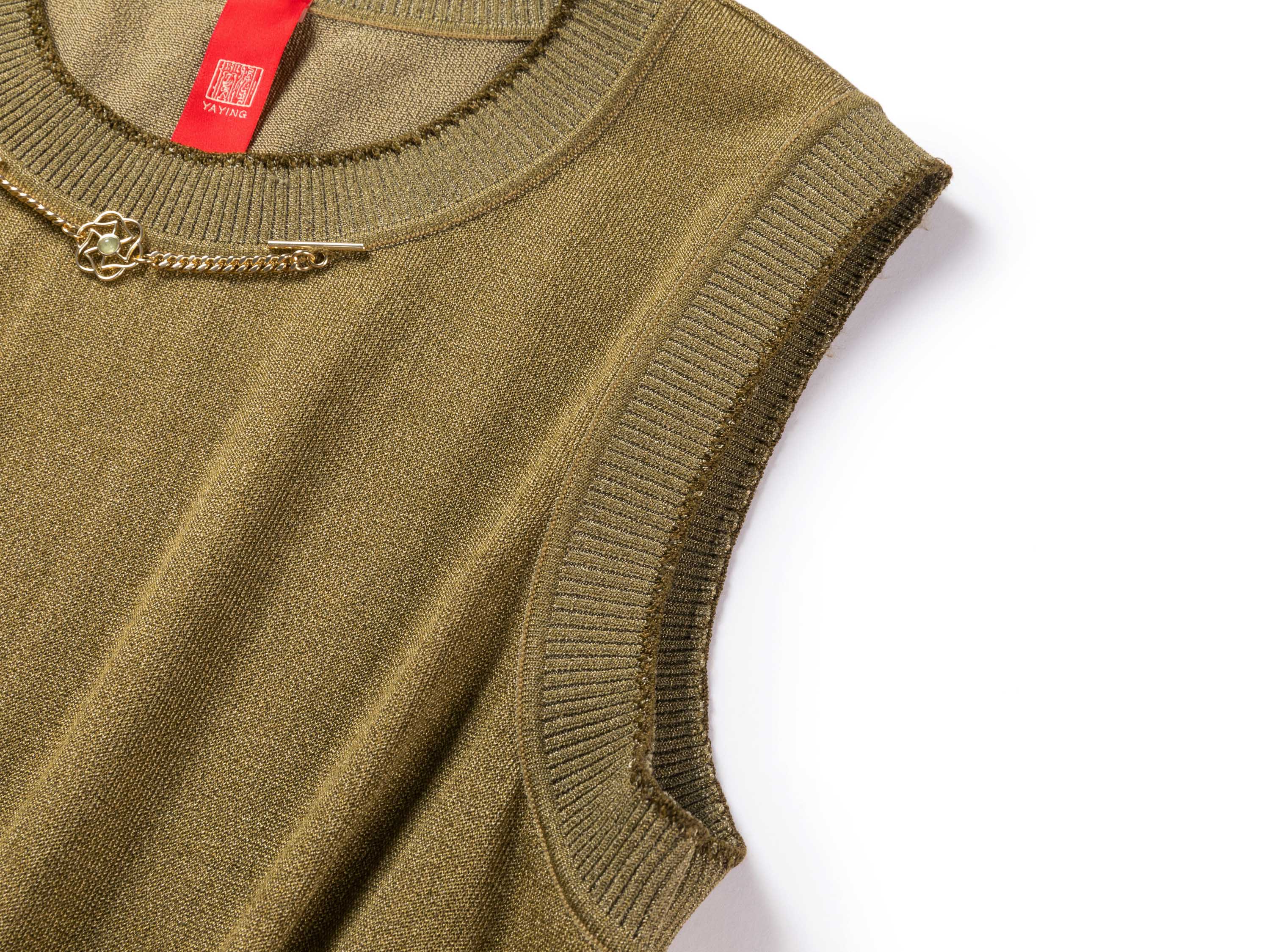 YAYING Khaki Waist Dress