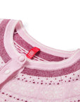 YAYING Wool-Cashmere Round-Neck Jacquard Knit Cardigan