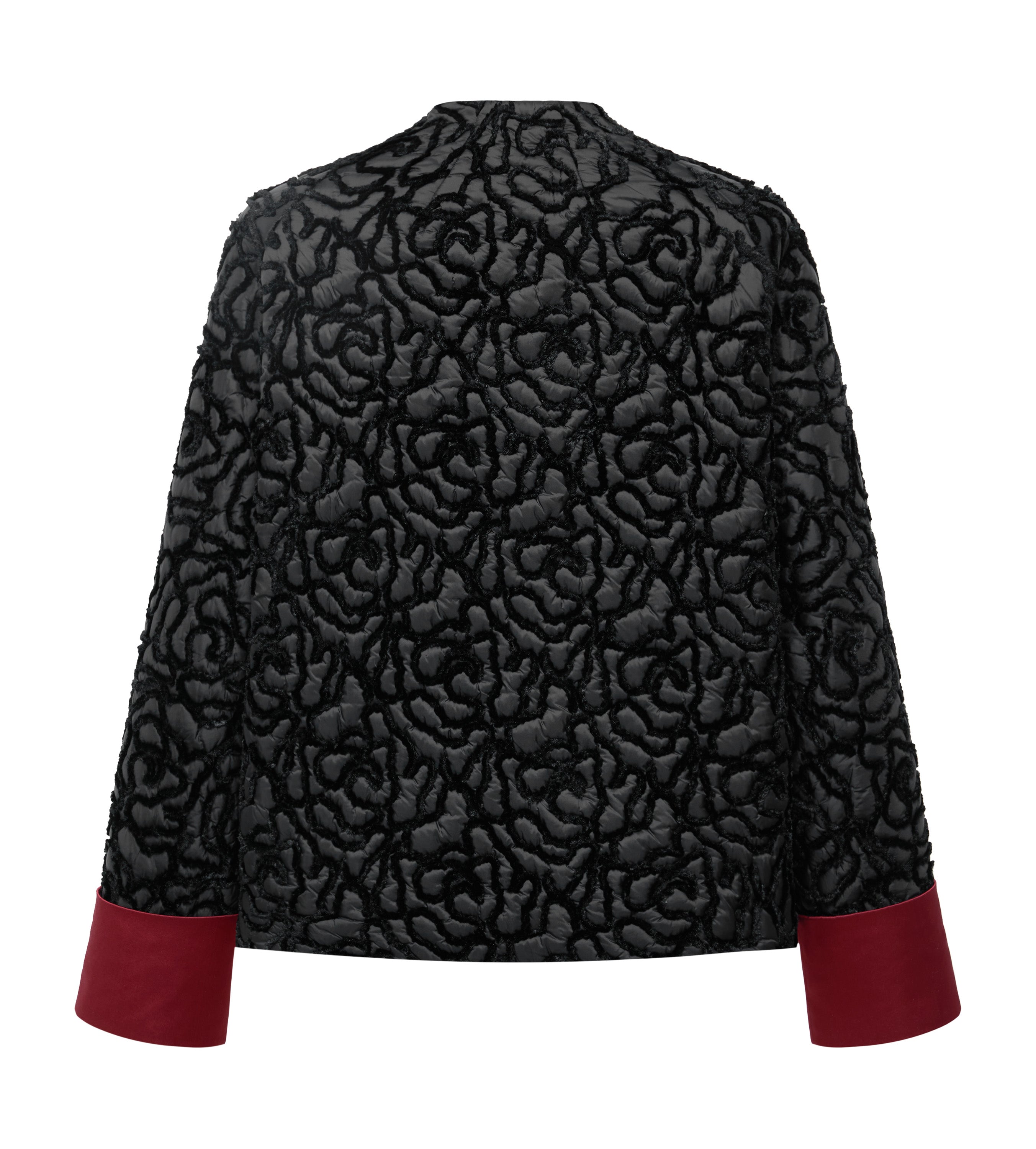 YAYING Black Textured Knit Cardigan