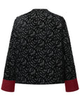 YAYING Black Textured Knit Cardigan