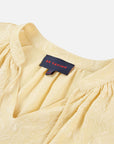 EP YAYING Lantern Sleeve Silk Shirt EGKES2311AY