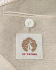 EP YAYING Light Heather Gray Stand-Collar Double-Face Short Coat