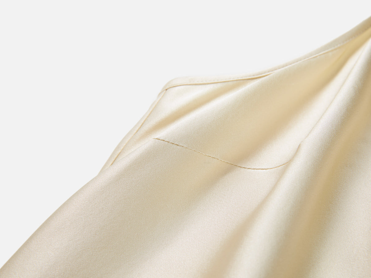 EP YAYING Blue Label Elegant Silk Slip Dress