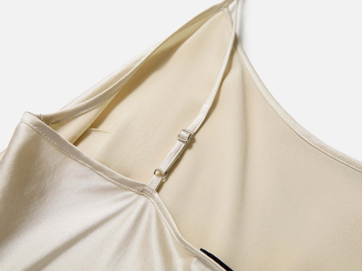 EP YAYING Blue Label Elegant Silk Slip Dress