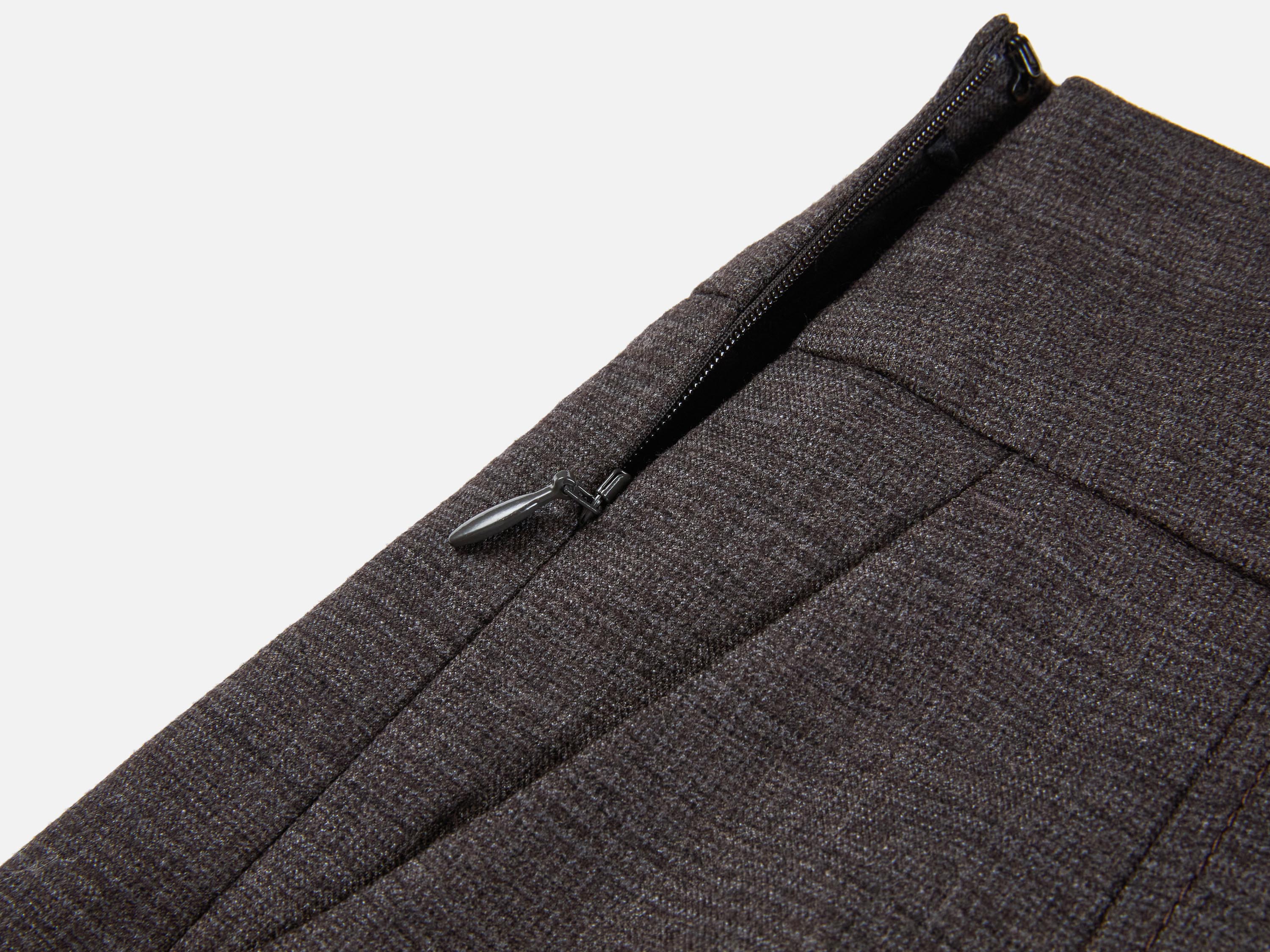 EP YAYING Pleated High-Waist Tailored Mini Skirt