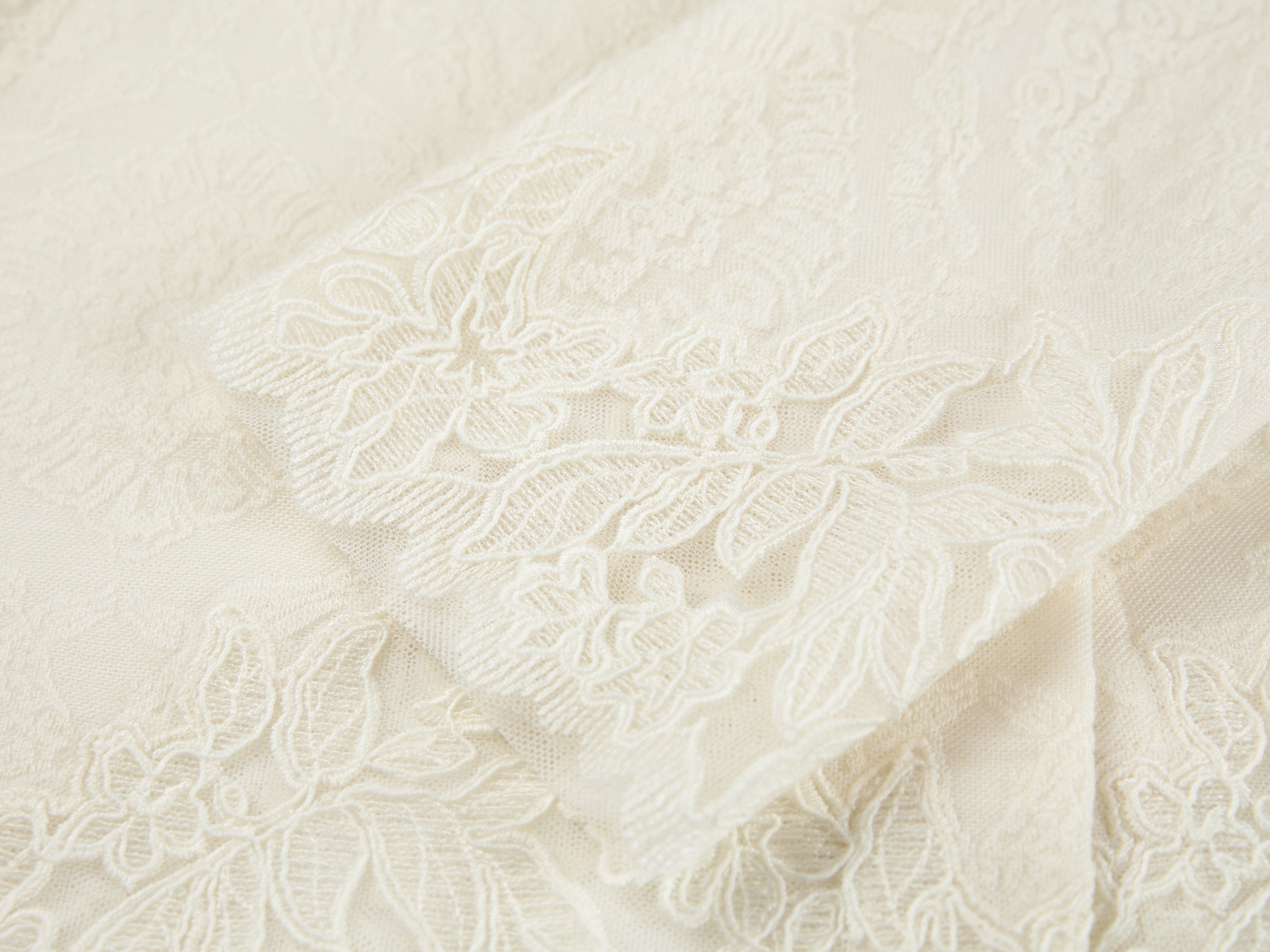 Soft Chunky Wool Jacquard Lace Knitted Top